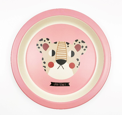 Biodegradable Bamboo 8 Inch Reusable Plates in bulk with Customized Pattern Logo