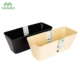 Biodegradable Bamboo Fibre Rectangle Self-Watering Planter 16 inch Wholesale