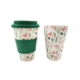 Biodegradable Customized Reusable Coffee Cups with Silicone Lid & Sleeve Supplier 16oz 470ml
