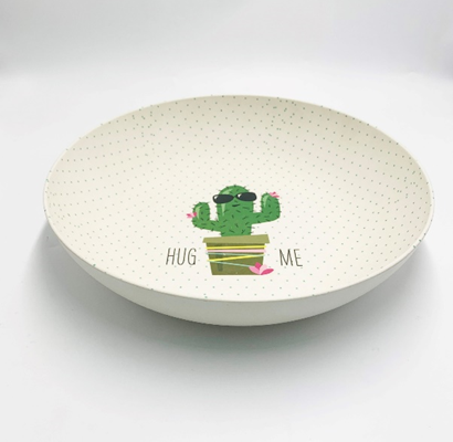 Import Eco Friendly Biodegradable Bamboo Fiber Bowl with Customized Logo